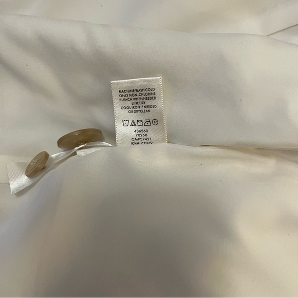 Ann Taylor Linen Blend Ivory Color Lined One Button Blazer Jacket Sz 14T - Picture 6 of 7